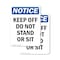 Signmission Keep Off Do Not Stand Or Sit, 7 in W x Rectangle, Plastic OS-2PACK-NS-P-710-V-13817 - alternate 1